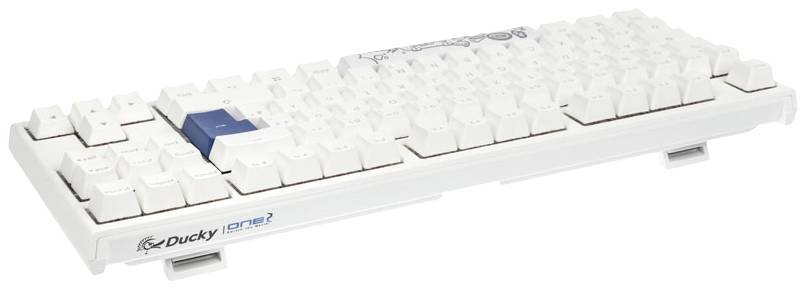 Ducky ONE 2 TKL PBT Tastatur, Gaming-Tastatur Switch: Black Deutsch, QWERTZ Weiß