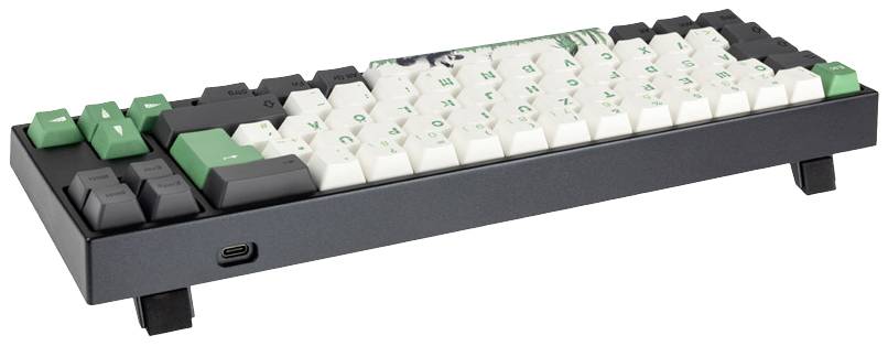 Ducky Miya Pro Panda V2 Edition TKL Kabelgebunden Tastatur, Gaming-Tastatur Deutsch, QWERTZ Schwarz/Weiß Beleuchtet
