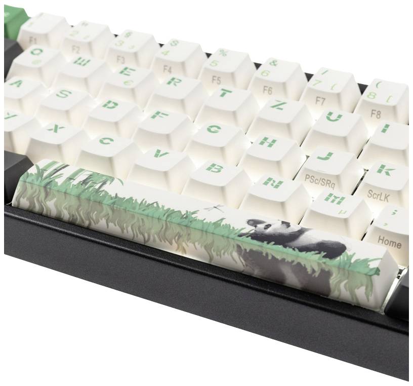 Ducky Miya Pro Panda V2 Edition TKL Kabelgebunden Tastatur, Gaming-Tastatur Beleuchtet Deutsch, QWERTZ Schwarz/Weiß
