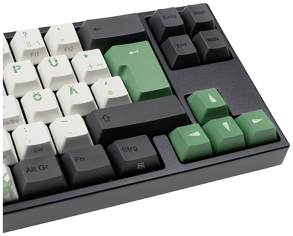 Ducky Miya Pro Panda V2 Edition TKL Kabelgebunden Tastatur, Gaming-Tastatur Beleuchtet Deutsch, QWERTZ Schwarz/Weiß