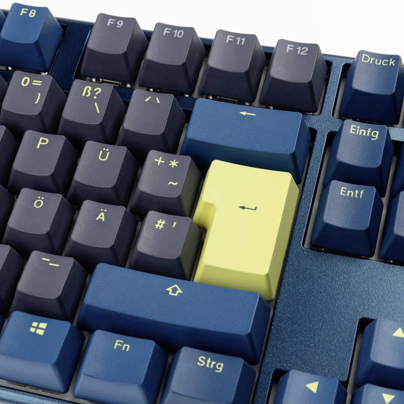 Ducky One 3 Daybreak Kabelgebunden Gaming-Tastatur, Tastatur Deutsch, QWERTZ Blau-Grau Beleuchtet