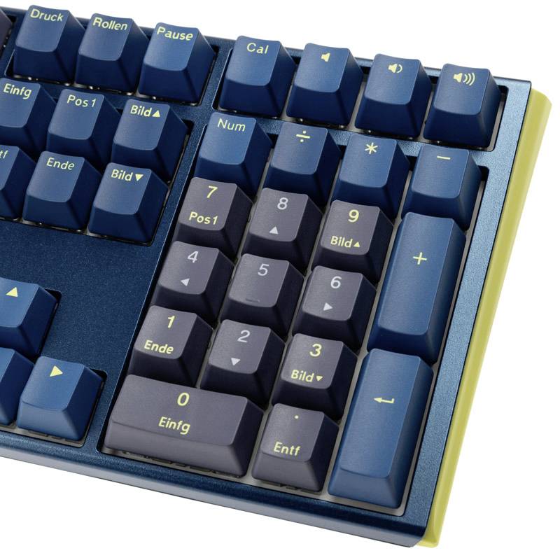 Ducky One 3 Daybreak Kabelgebunden Gaming-Tastatur, Tastatur Deutsch, QWERTZ Blau-Grau Beleuchtet