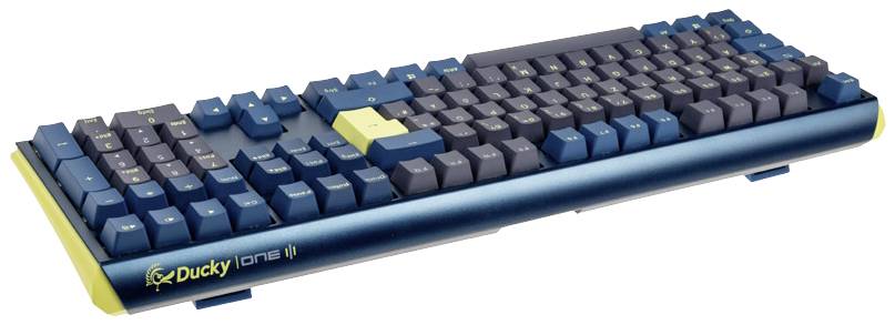 Ducky One 3 Daybreak Kabelgebunden Gaming-Tastatur, Tastatur Deutsch, QWERTZ Blau-Grau Beleuchtet