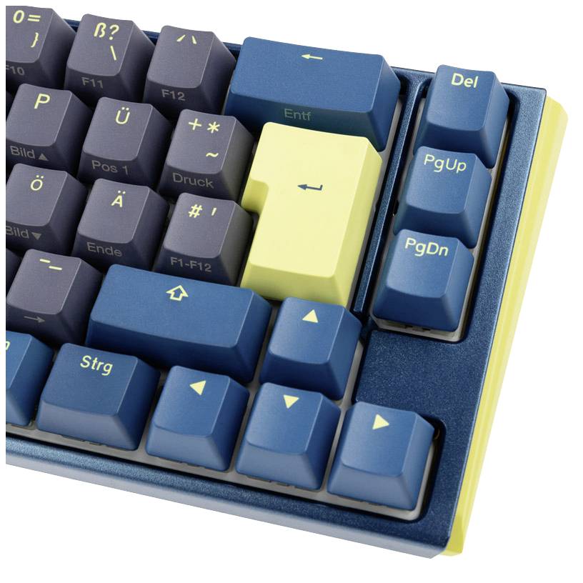 Ducky One 3 Daybreak SF Kabelgebunden Gaming-Tastatur, Tastatur Deutsch, QWERTZ Blau-Grau