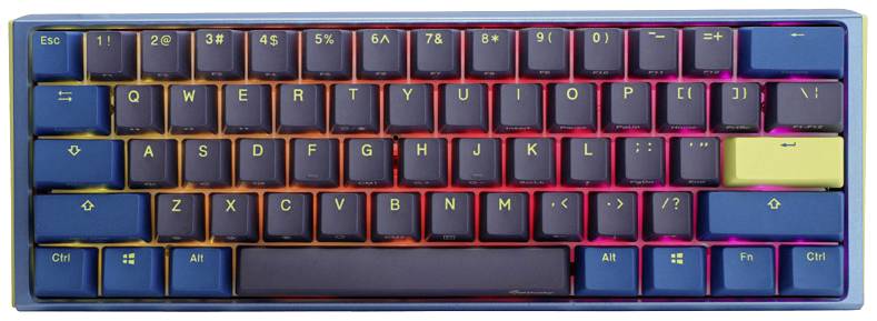 Ducky One 3 Daybreak Mini Kabelgebunden Gaming-Tastatur, Tastatur Deutsch, QWERTZ Blau-Grau