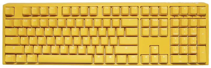 Ducky One 3 Yellow Kabelgebunden Gaming-Tastatur, Tastatur Deutsch, QWERTZ Gelb