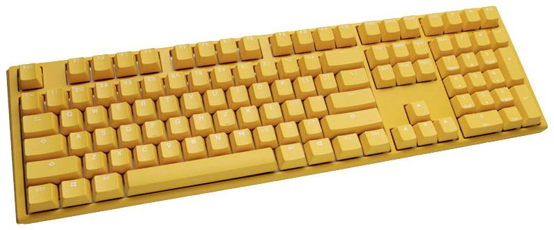 Ducky One 3 Yellow Kabelgebunden Gaming-Tastatur, Tastatur Deutsch, QWERTZ Gelb