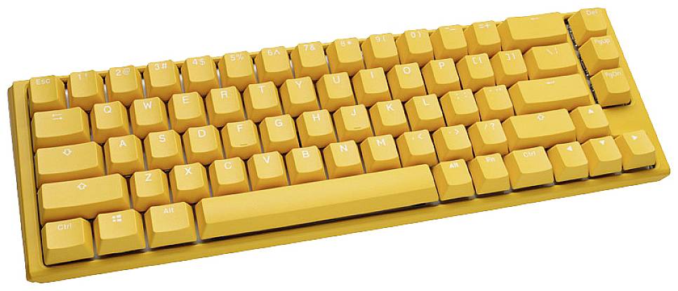 Ducky One 3 Yellow SF Kabelgebunden Gaming-Tastatur, Tastatur Deutsch, QWERTZ Gelb