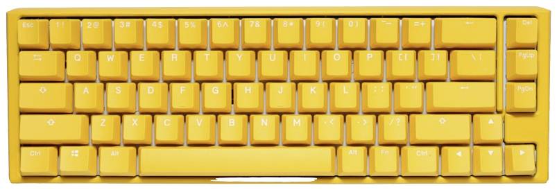 Ducky One 3 Yellow SF Kabelgebunden Gaming-Tastatur, Tastatur Deutsch, QWERTZ Gelb