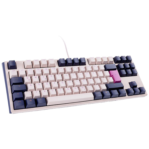Ducky One 3 Fuji TKL Kabelgebunden Gaming-Tastatur, Tastatur Deutsch, QWERTZ Pink