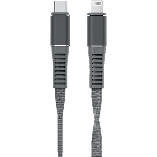 Leba Innovation USB-Ladekabel USB-C®, Apple Lightning Stecker 1.20m Schwarz NCABLE-LE-UC-8P-1.2M