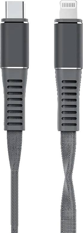 Leba Innovation USB-Ladekabel USB-C®, Apple Lightning Stecker 1.20m Schwarz NCABLE-LE-UC-8P-1.2M