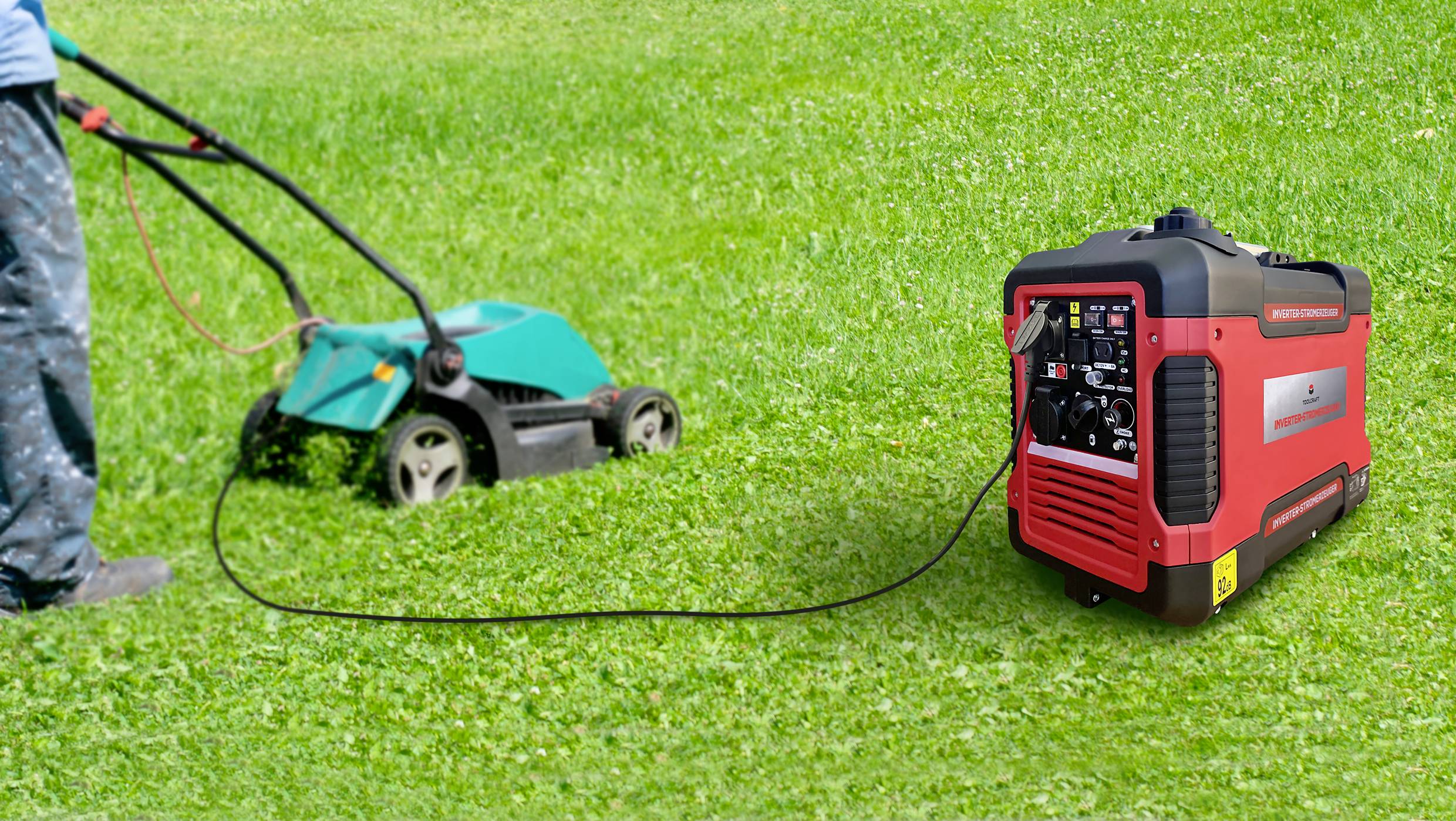 TOOLCRAFT 4-Takt Inverter-Stromerzeuger 230 V/AC, 12 V/DC 21.5kg 1700W