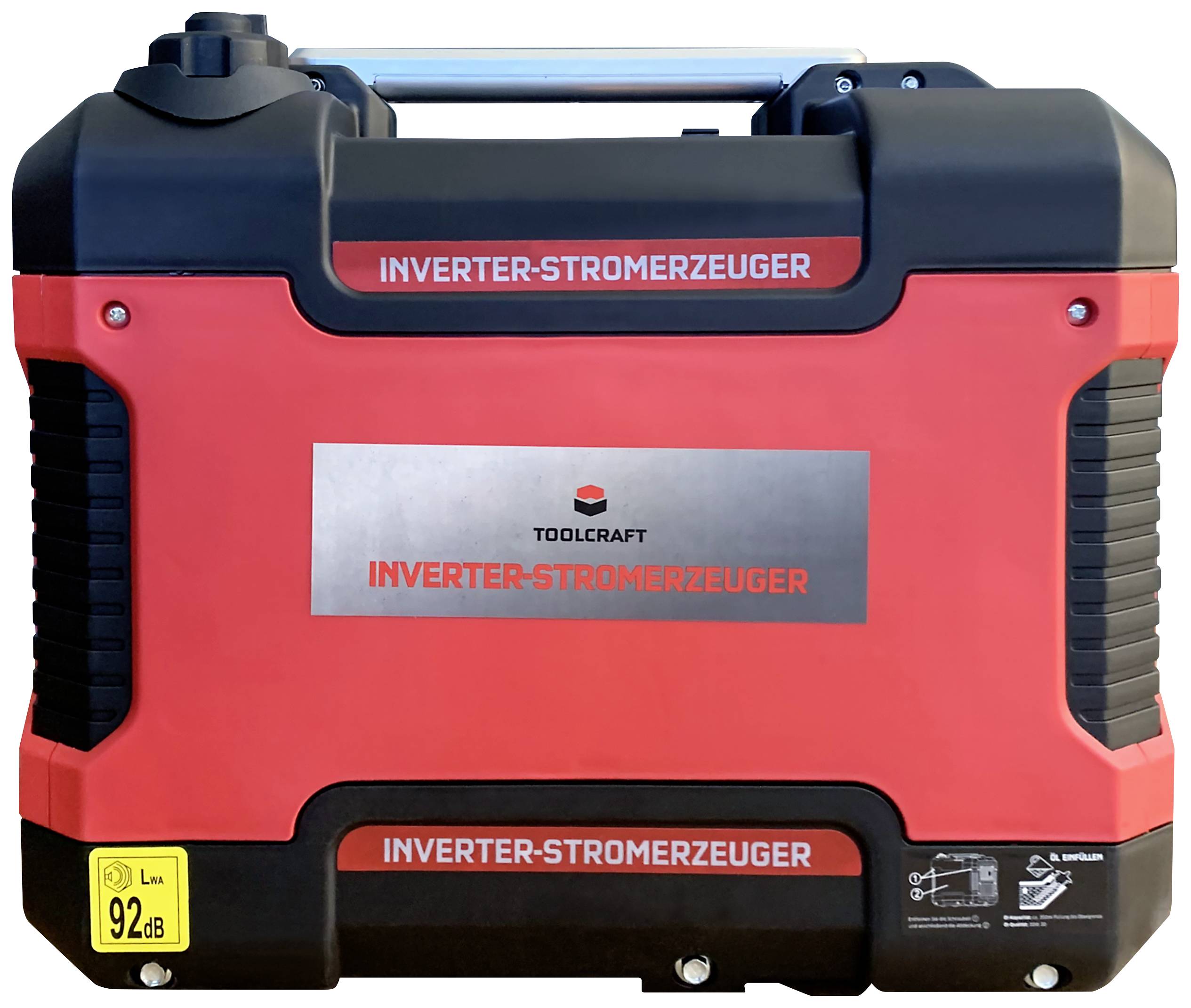 TOOLCRAFT 4-Takt Inverter-Stromerzeuger 230 V/AC, 12 V/DC 21.5 kg 1700 W