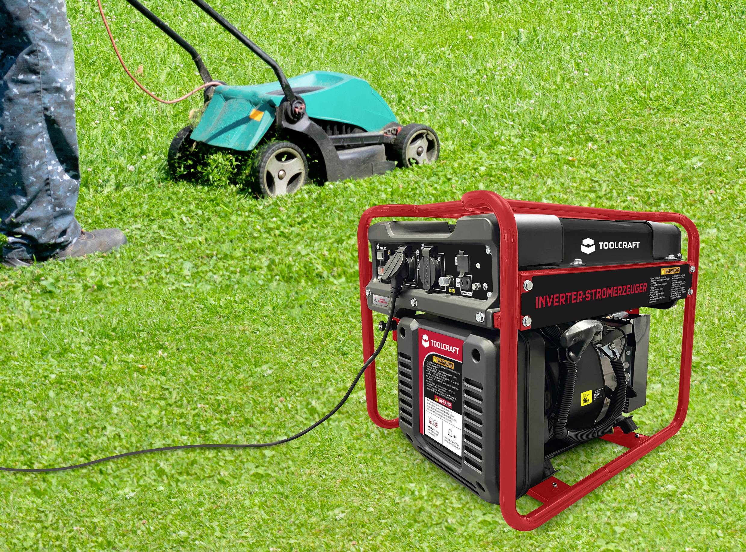 TOOLCRAFT 4-Takt Inverter-Stromerzeuger 230 V/AC, 12 V/DC 35kg 3200W