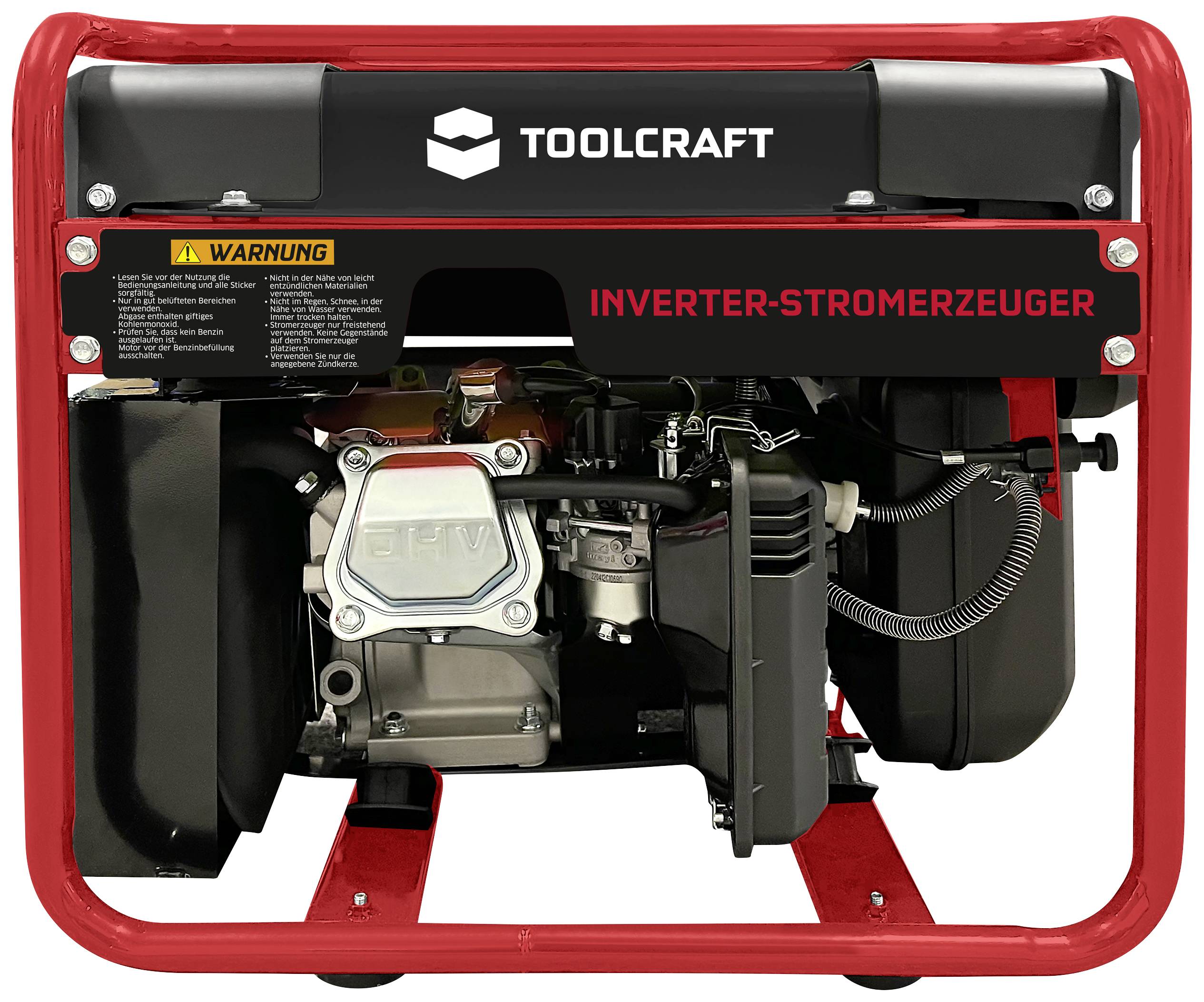 TOOLCRAFT 4-Takt Inverter-Stromerzeuger 230 V/AC, 12 V/DC 35kg 3200W