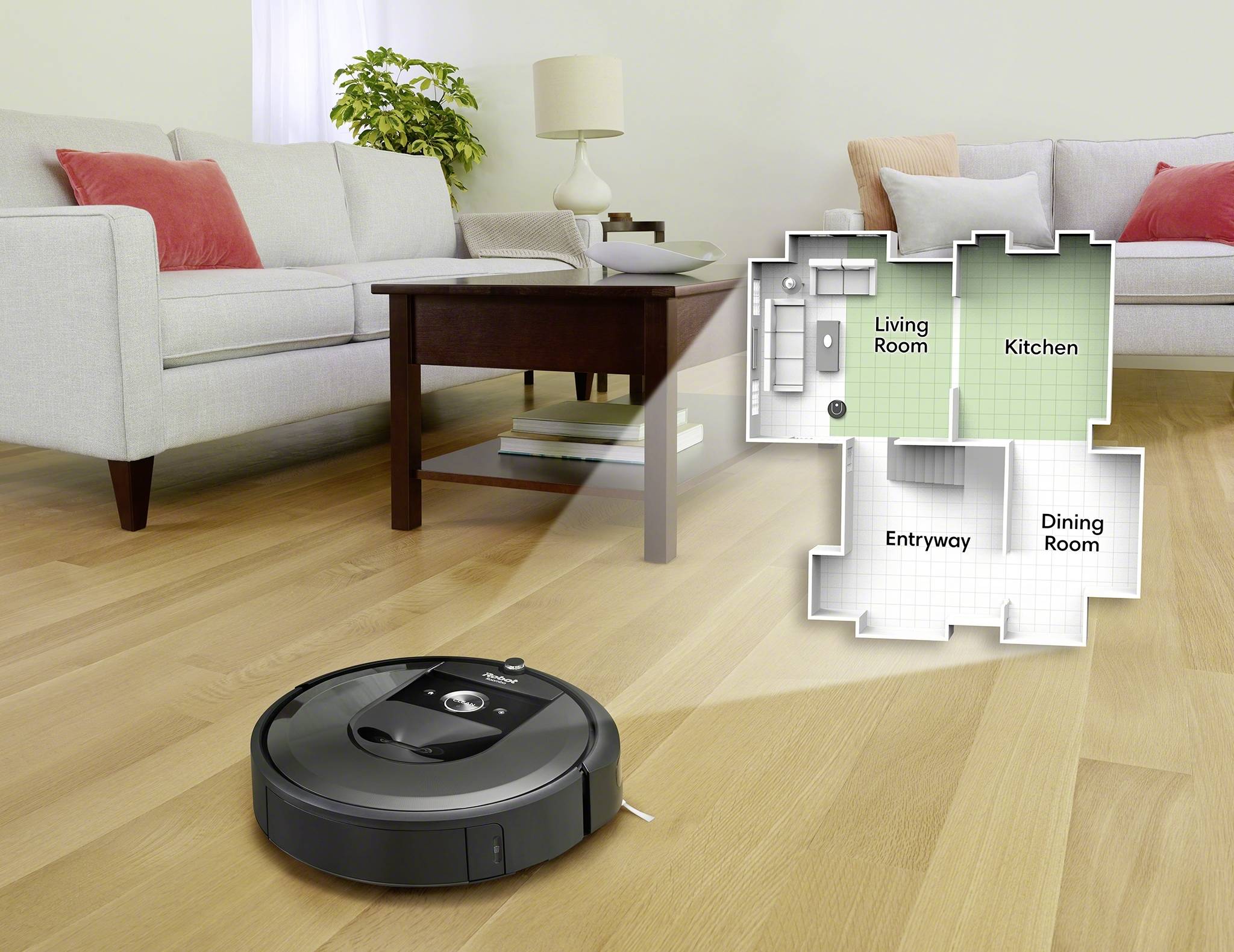 IRobot Roomba i7150 Saugroboter Silber, Schwarz App gesteuert, Sprachgesteuert, kompatibel mit Amazon Alexa, kompatibel mit