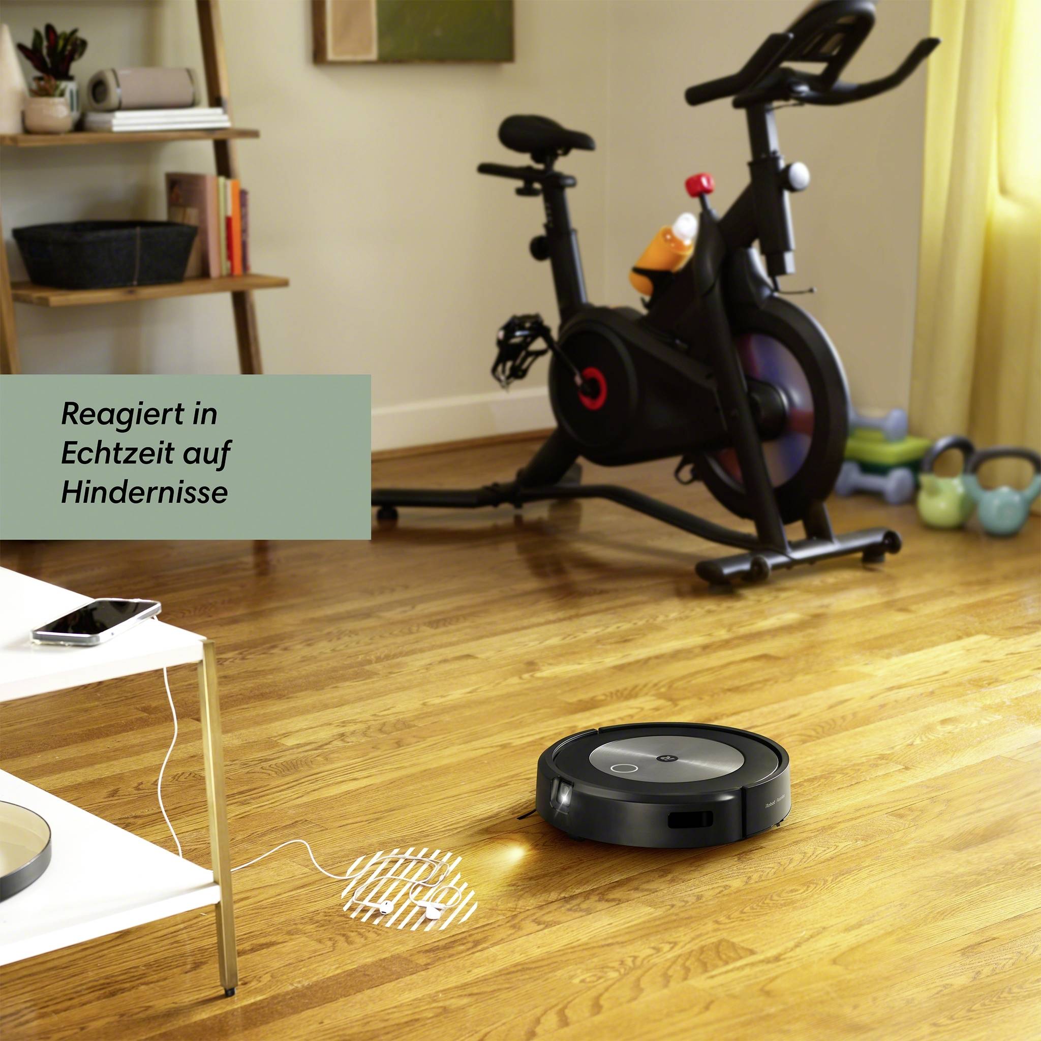 IRobot Roomba J7158 Saugroboter Grau, Schwarz App gesteuert