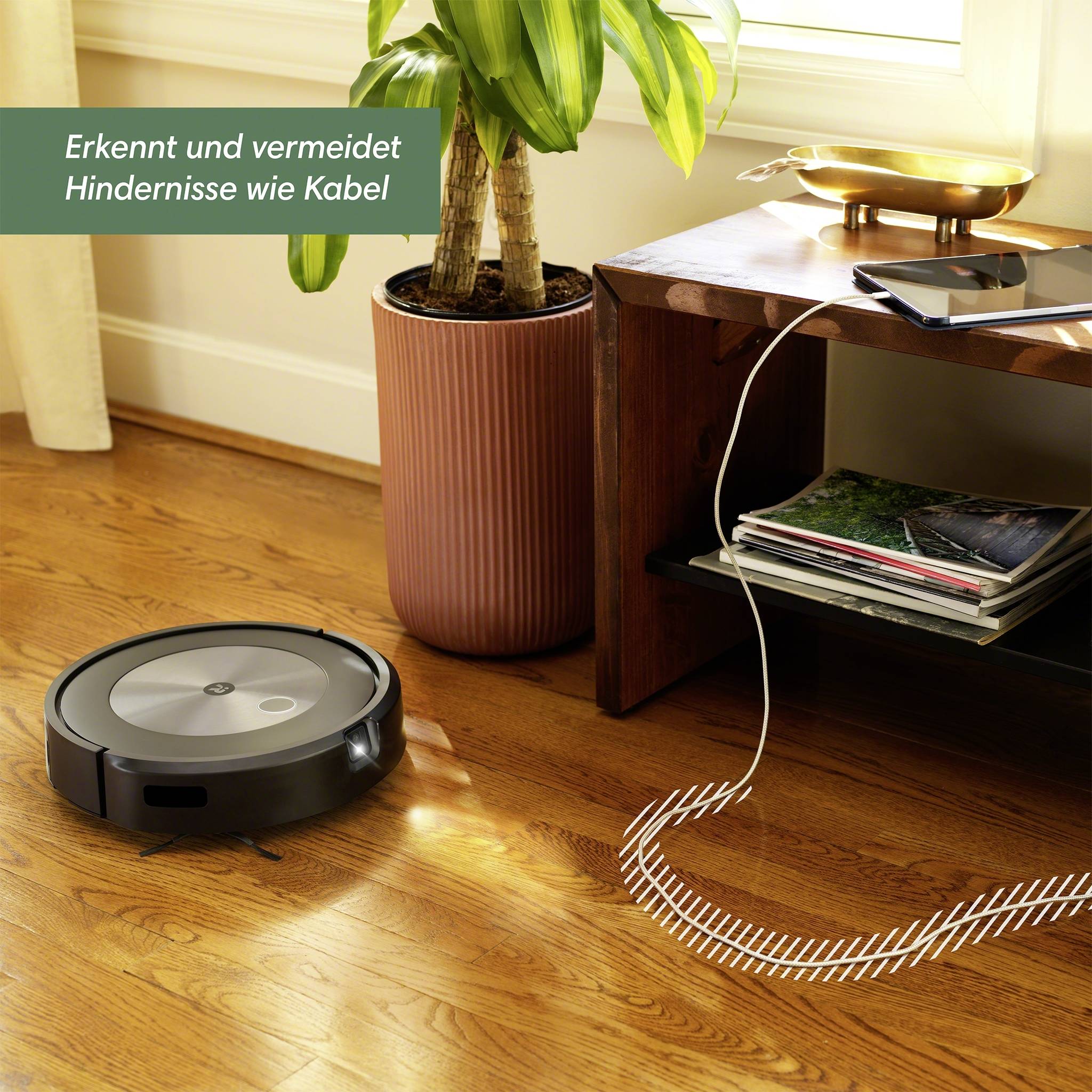 IRobot Roomba J7158 Saugroboter Grau, Schwarz App gesteuert