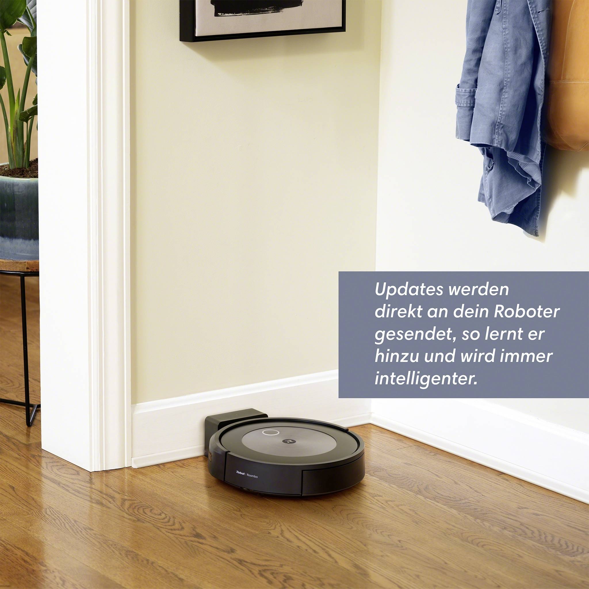 IRobot Roomba J7158 Saugroboter Grau, Schwarz App gesteuert