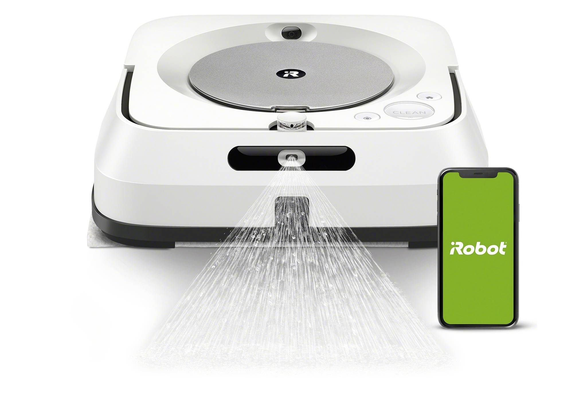 IRobot Braava m6138 Wischroboter Weiß App gesteuert, Sprachgesteuert, kompatibel mit Amazon Alexa