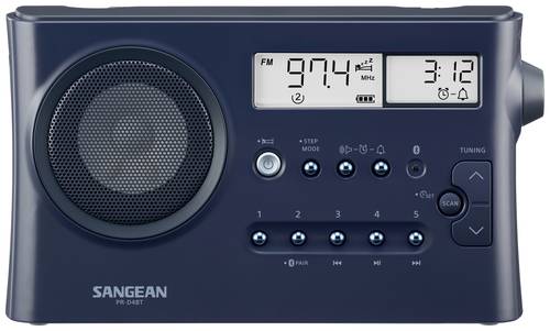 Sangean PR-D4 BT Tischradio KW, MW, LW, FM Bluetooth® Dunkelblau
