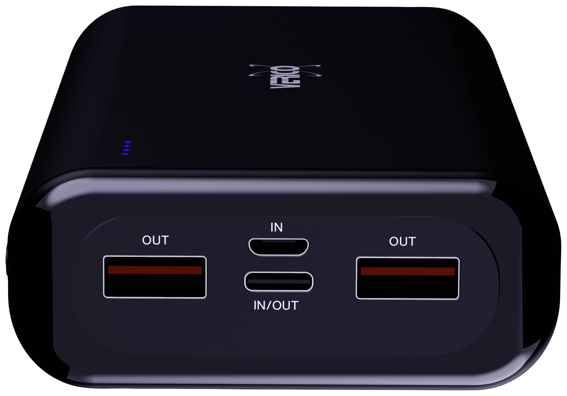 Verico Power Pro PD Powerbank 20000 mAh USB PD LiPo USB-A, USB-C® Schwarz