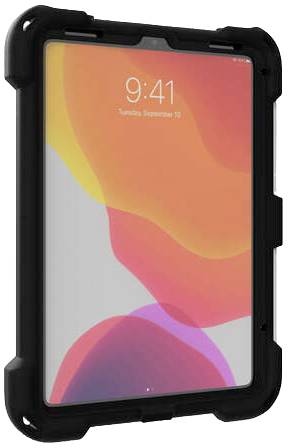 Ein Tablet mit einem robusten schwarzen Gehäuse zeigt den Startbildschirm mit der Uhrzeit '9:41' und dem Datum 'Dienstag, 10. September'.