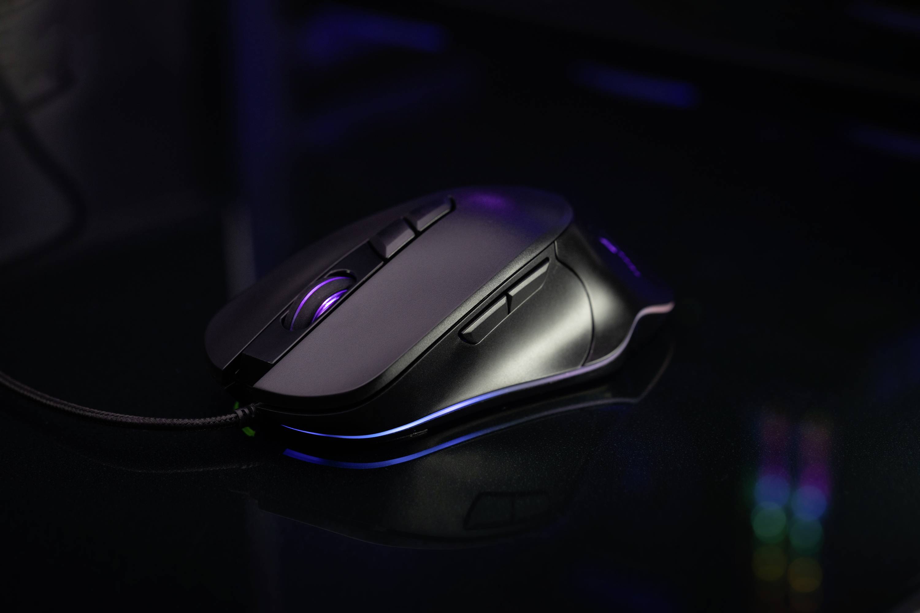 Surefire Gaming Martial Claw Gaming-Maus USB Optisch Schwarz 7 Tasten 800 dpi, 1600 dpi, 2400 dpi, 3200 dpi, 4800 dpi, 7200 dpi Beleuchtet