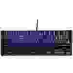 Surefire Gaming KingPin X1 filaire, USB Clavier de gaming allemand, QWERTZ noir éclairé, touches multimédia