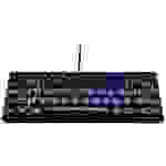 Surefire Gaming KingPin M1 filaire, USB Clavier de gaming espagnol, QWERTY noir éclairé, touches multimédia