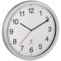 TFA Dostmann 60.3545.02 Funk Wanduhr 400 mm x 50 mm x 400 mm Silber Großes Display TFA Dostmann 60.3545.02 Funk Wanduhr 400 mm x 50 mm x 400 mm Silber Großes Display