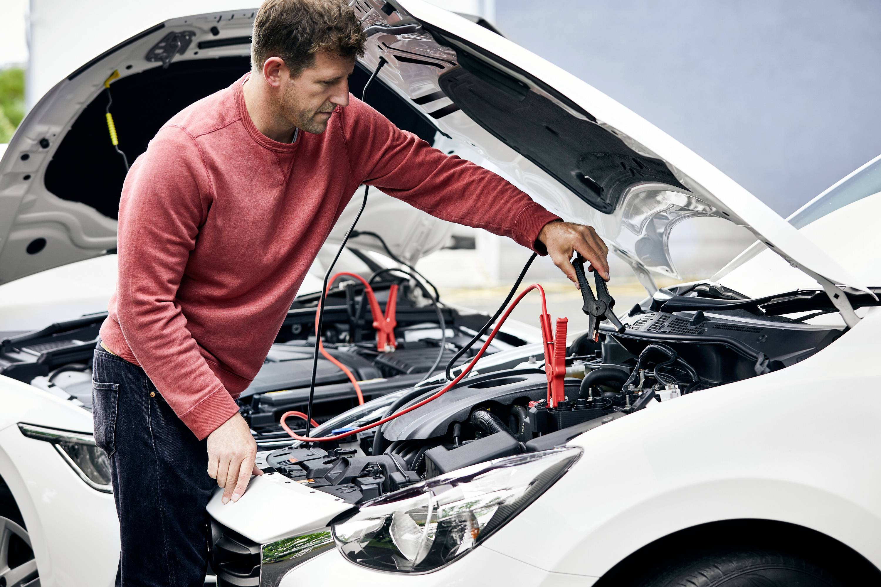 Osram Automotive BATTERYstart STARTER CABLE 200A Starthilfekabel 8.5mm² Aluminium (kupferbeschichtet) 3m mit Kunststoffzangen