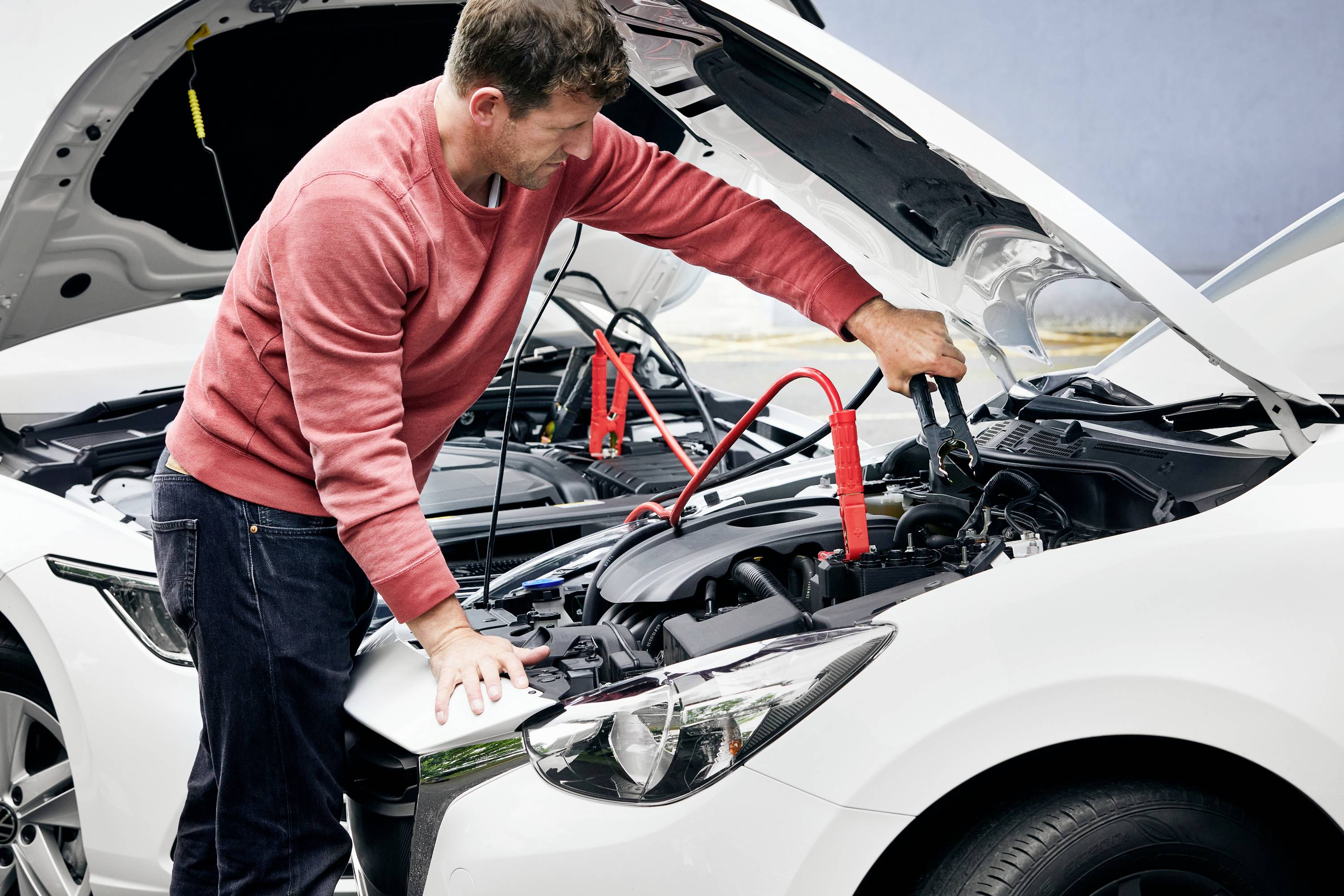 Osram Automotive BATTERYstart STARTER CABLE 500A Starthilfekabel 50mm² Aluminium (kupferbeschichtet) 5m mit Kunststoffzangen