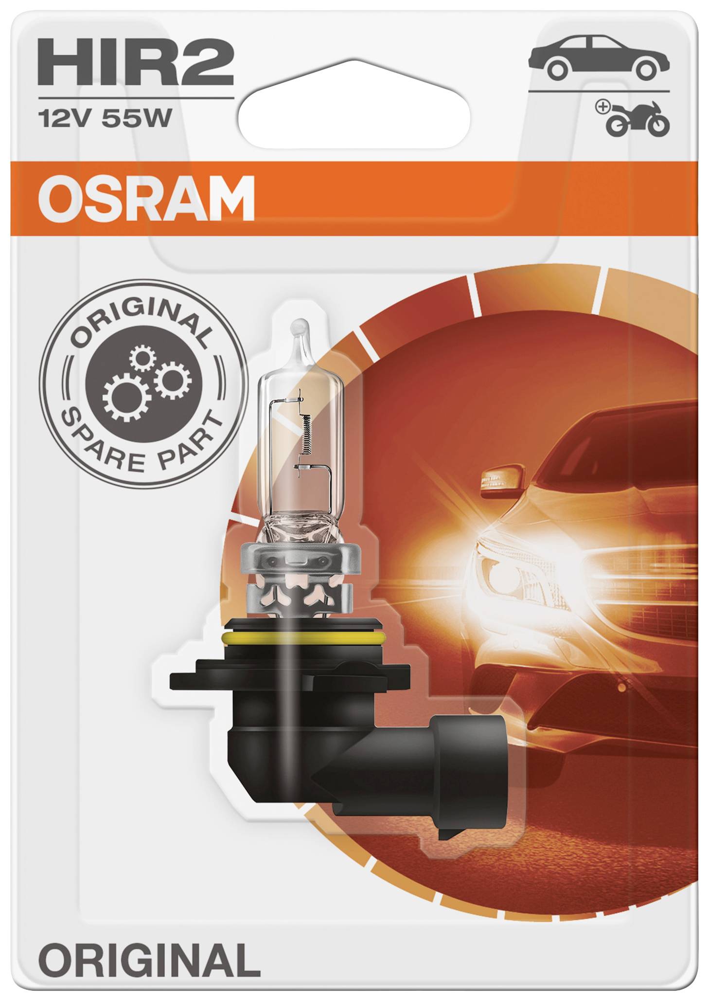 Osram Automotive 4062172395342 Halogen Leuchtmittel Original Line HIR2 55W 12V