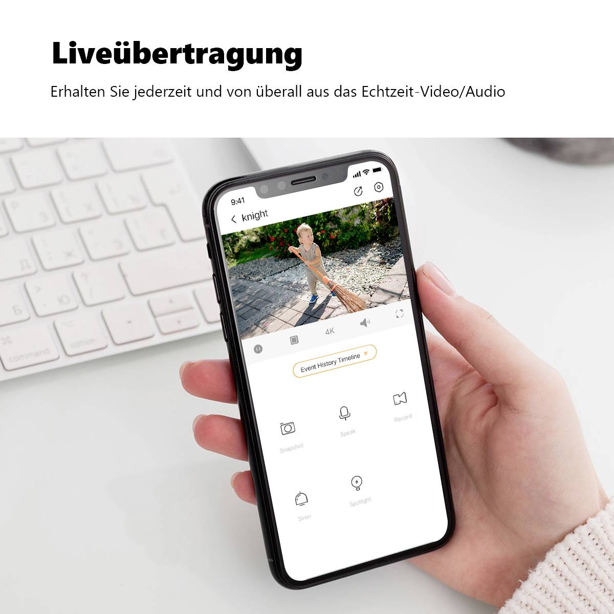 IMOU Knight IPC-F88FIP-V2-0280B-WLAN IP Überwachungskamera 3840 x 2160 Pixel