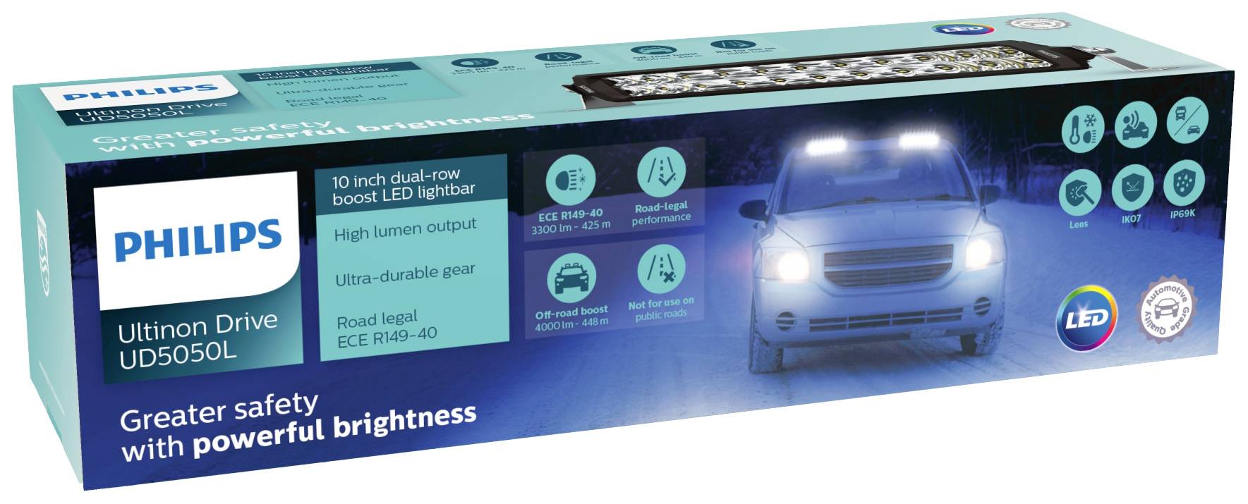 Philips Automotive Arbeitsscheinwerfer, Fernscheinwerfer, Komplett-Scheinwerfer, Rallyscheinwerfer, Suchscheinwerfer UD5050LX1