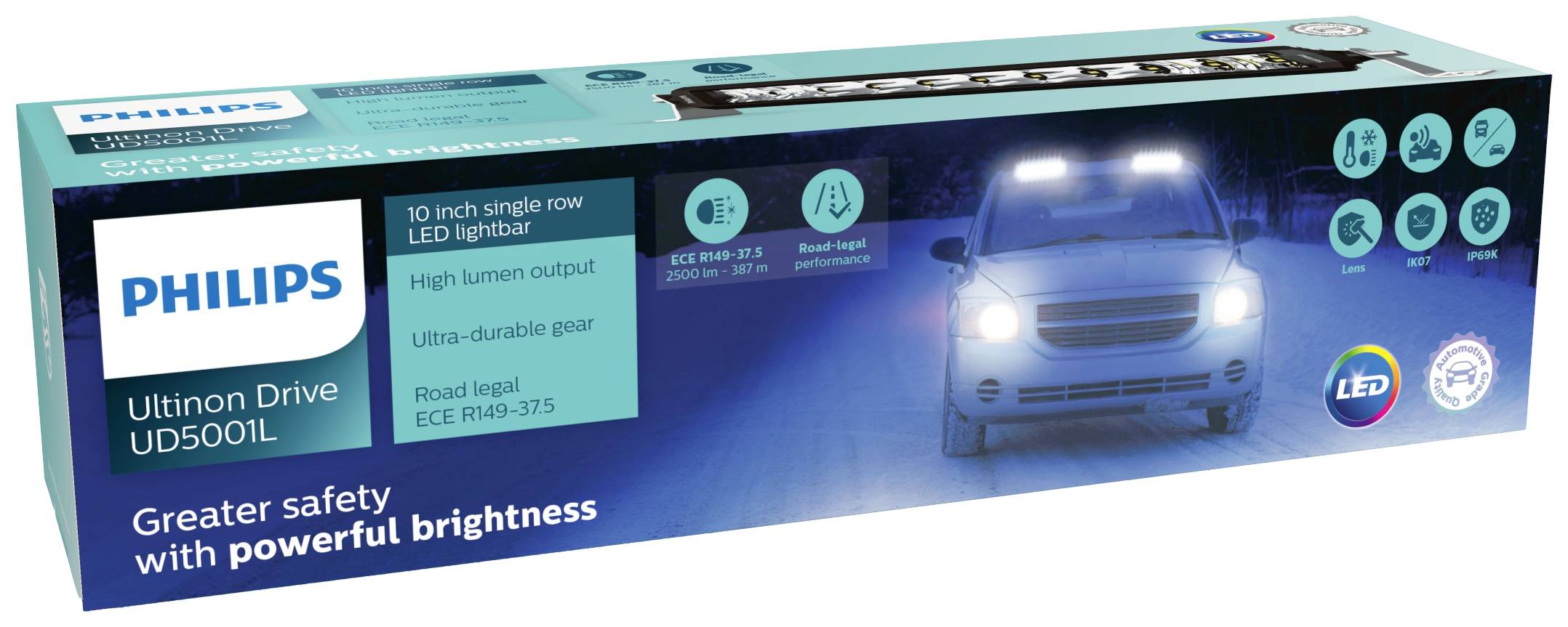 Philips Automotive Arbeitsscheinwerfer, Fernscheinwerfer, Komplett-Scheinwerfer, Rallyscheinwerfer, Suchscheinwerfer UD5001LX1