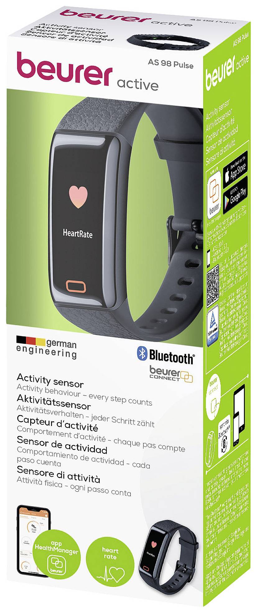 Beurer AS 98 Fitness-Tracker Uni Schwarz