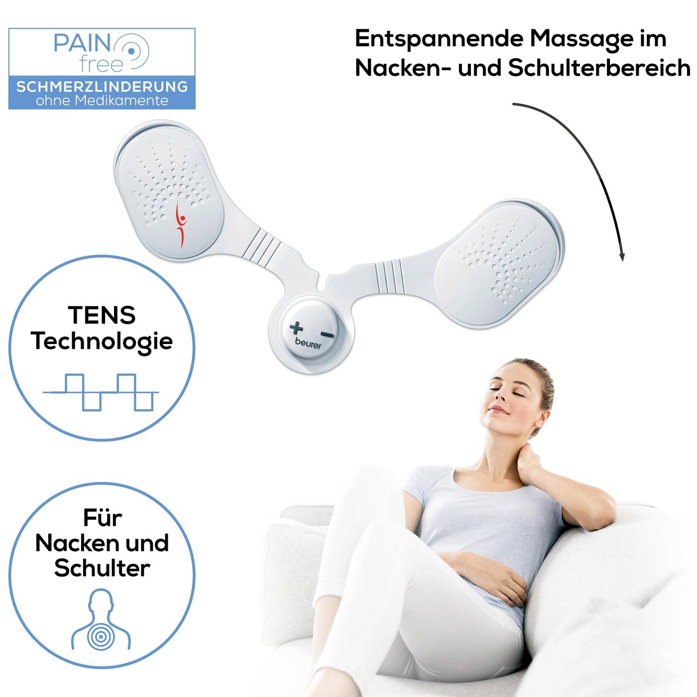 Beurer EM 20 Neck EMS-Pad Elektroden Nachkauf-Set