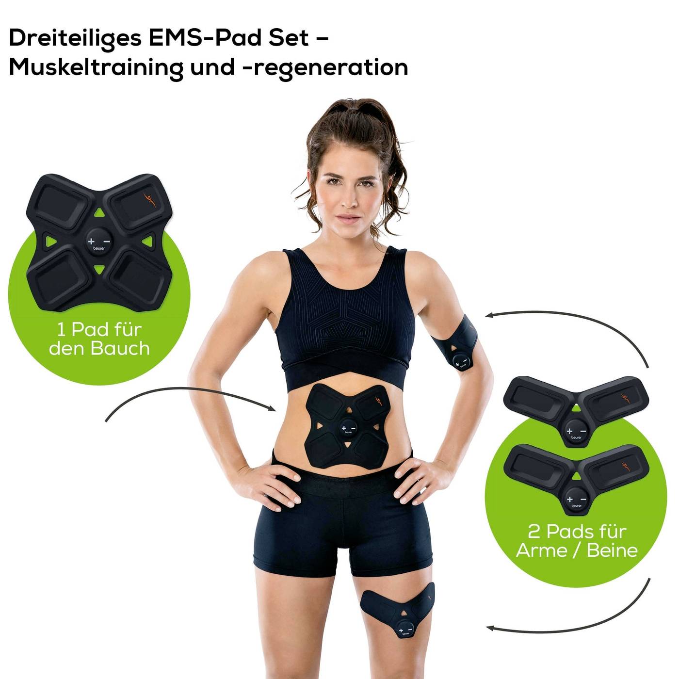 Beurer EM 22 Muscle Booster EMS Pad Elektroden Nachkauf-Set