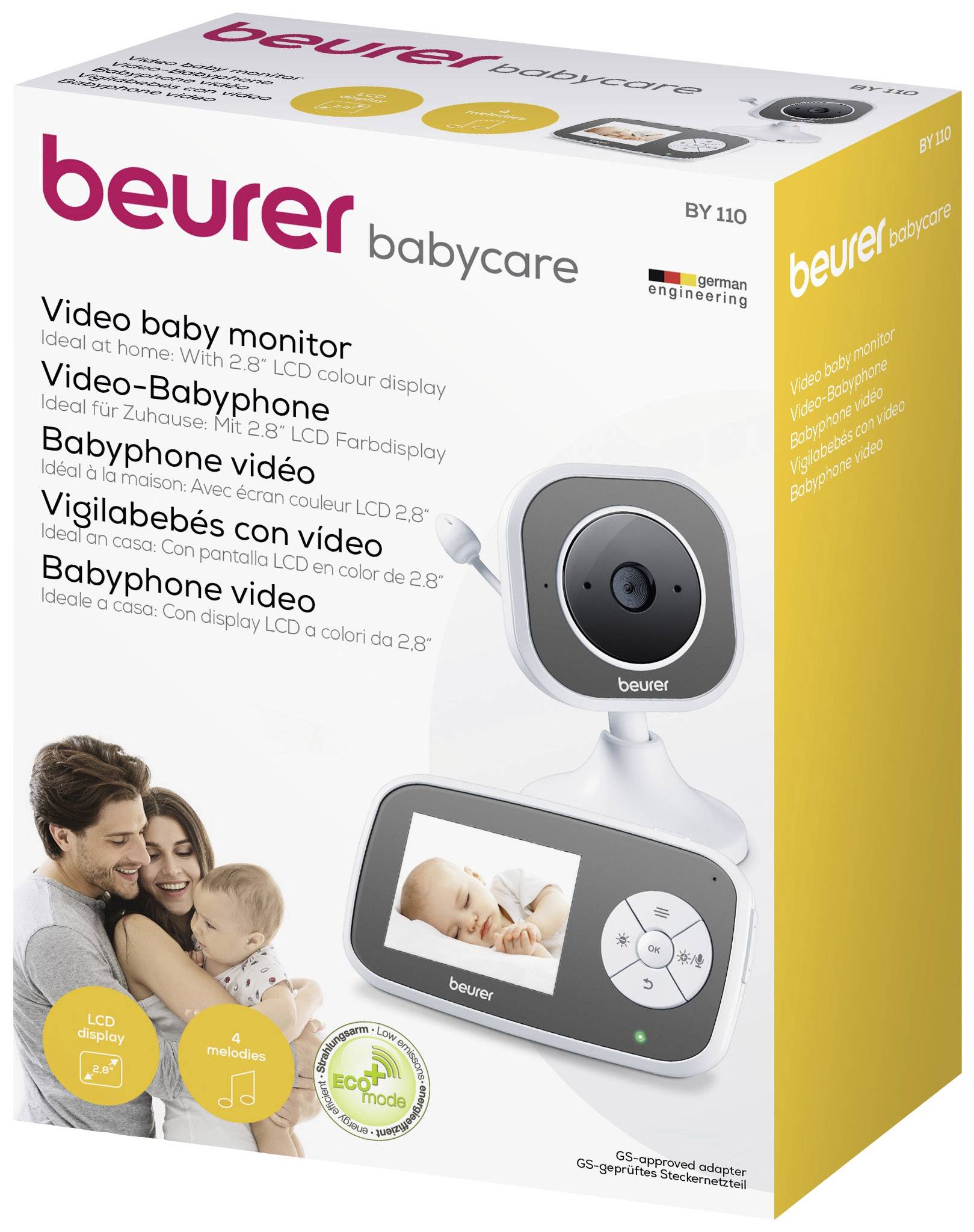 Beurer BY 110 Video Babyphone mit Kamera Digital 2.4GHz
