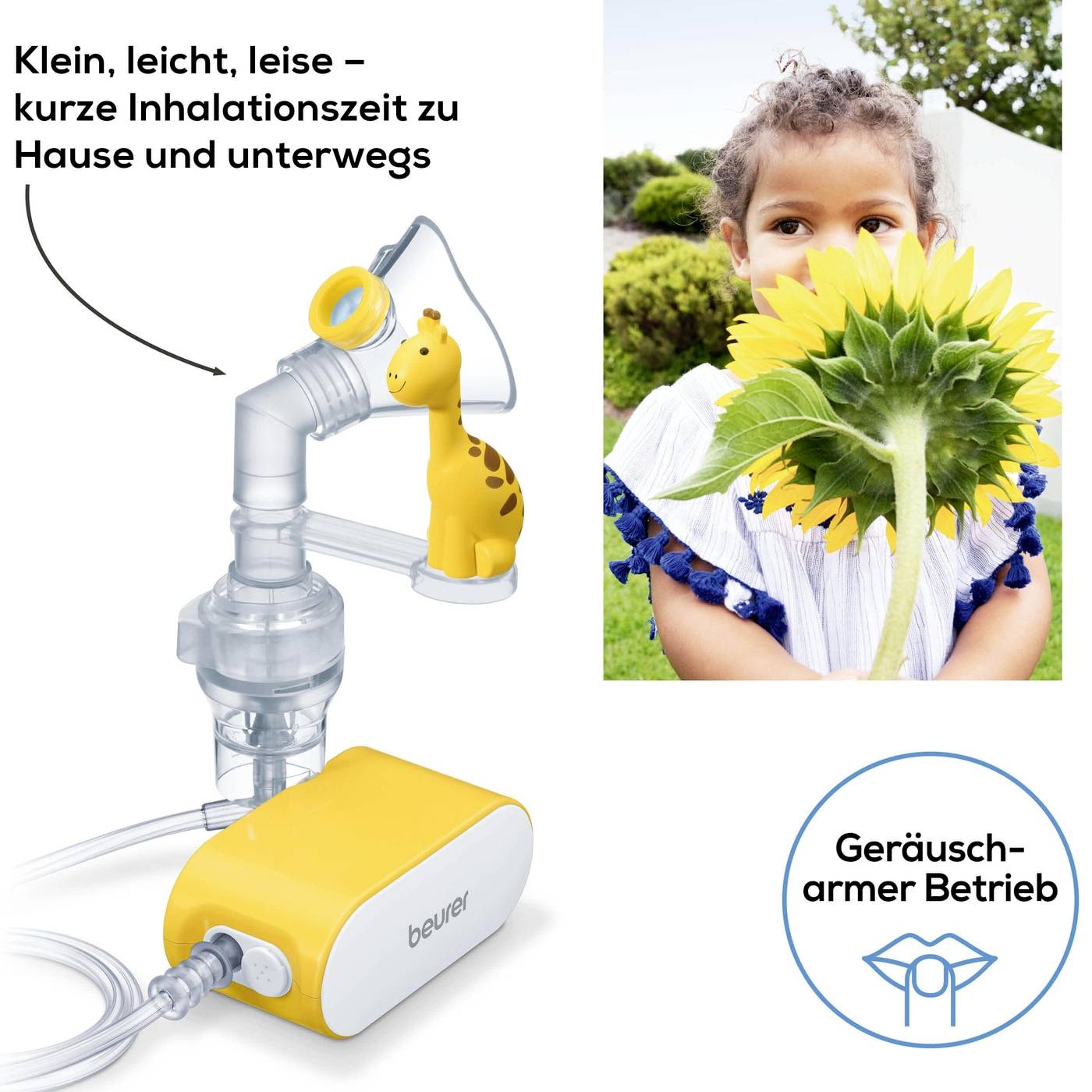 Beurer IH 58 Kids Inhalator mit Inhalationsmaske, mit Mundstück