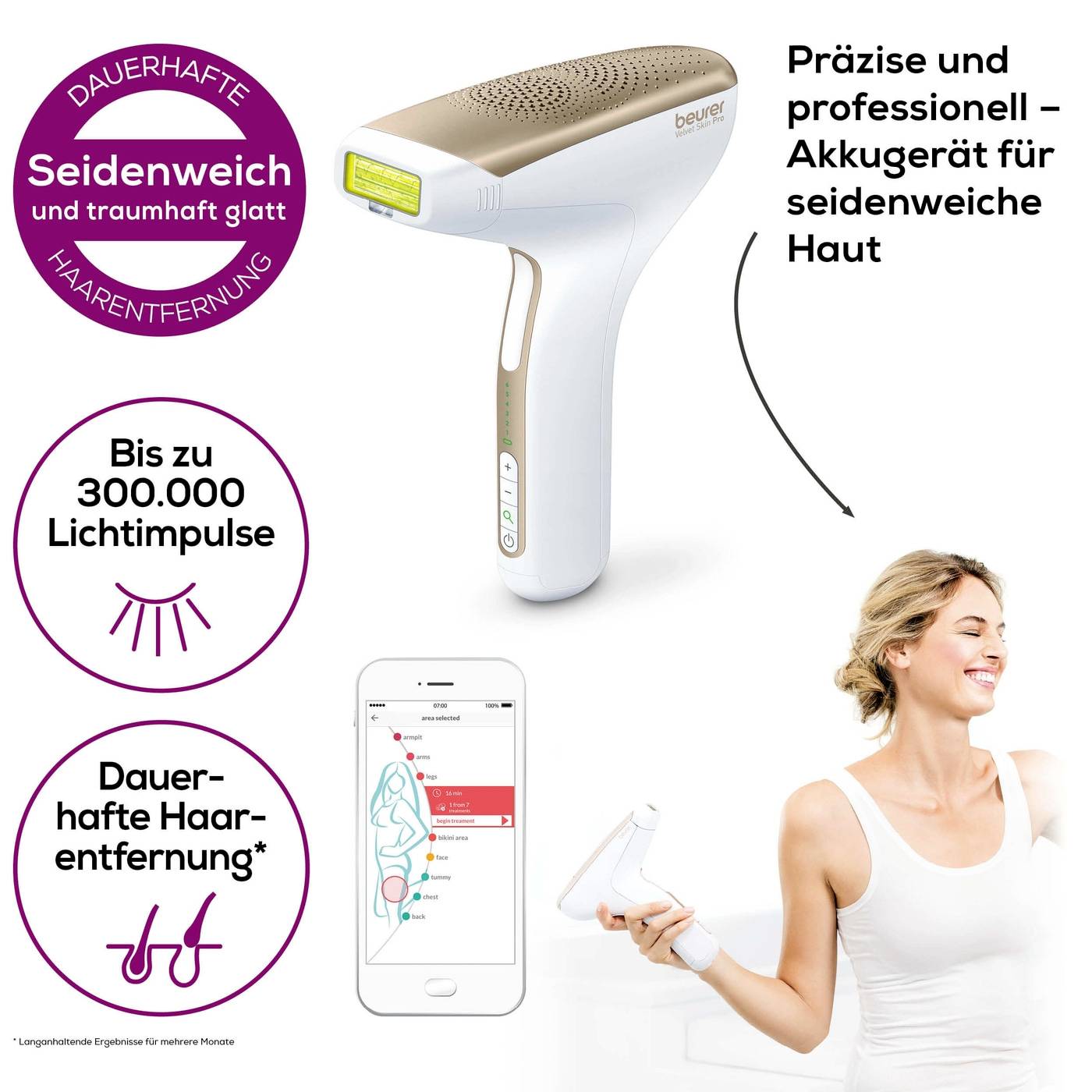Beurer IPL Velvet Skin Pro 57513 IPL Haarentferner
