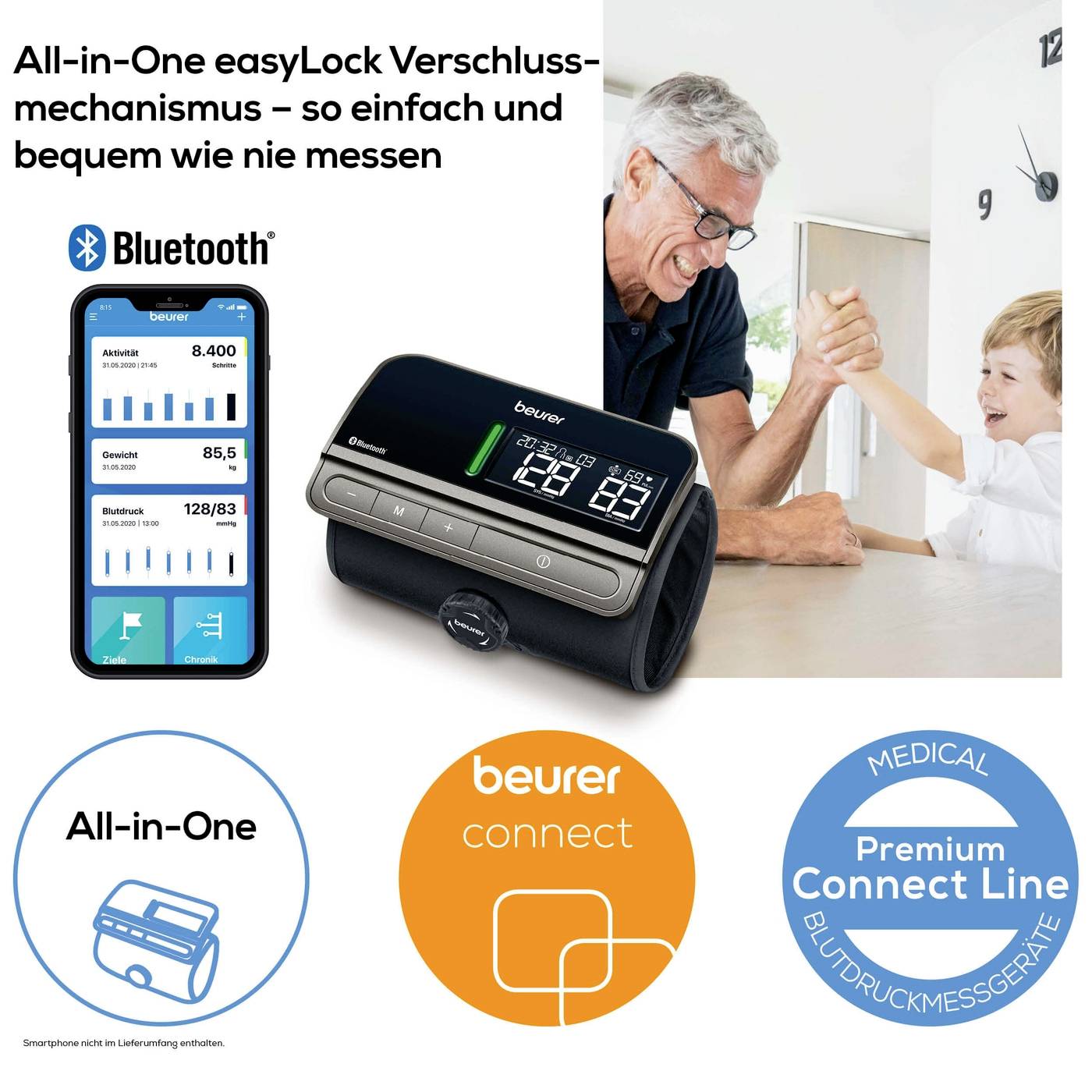 Beurer BM 81 easyLock BT Blutdruckmessgerät 65511