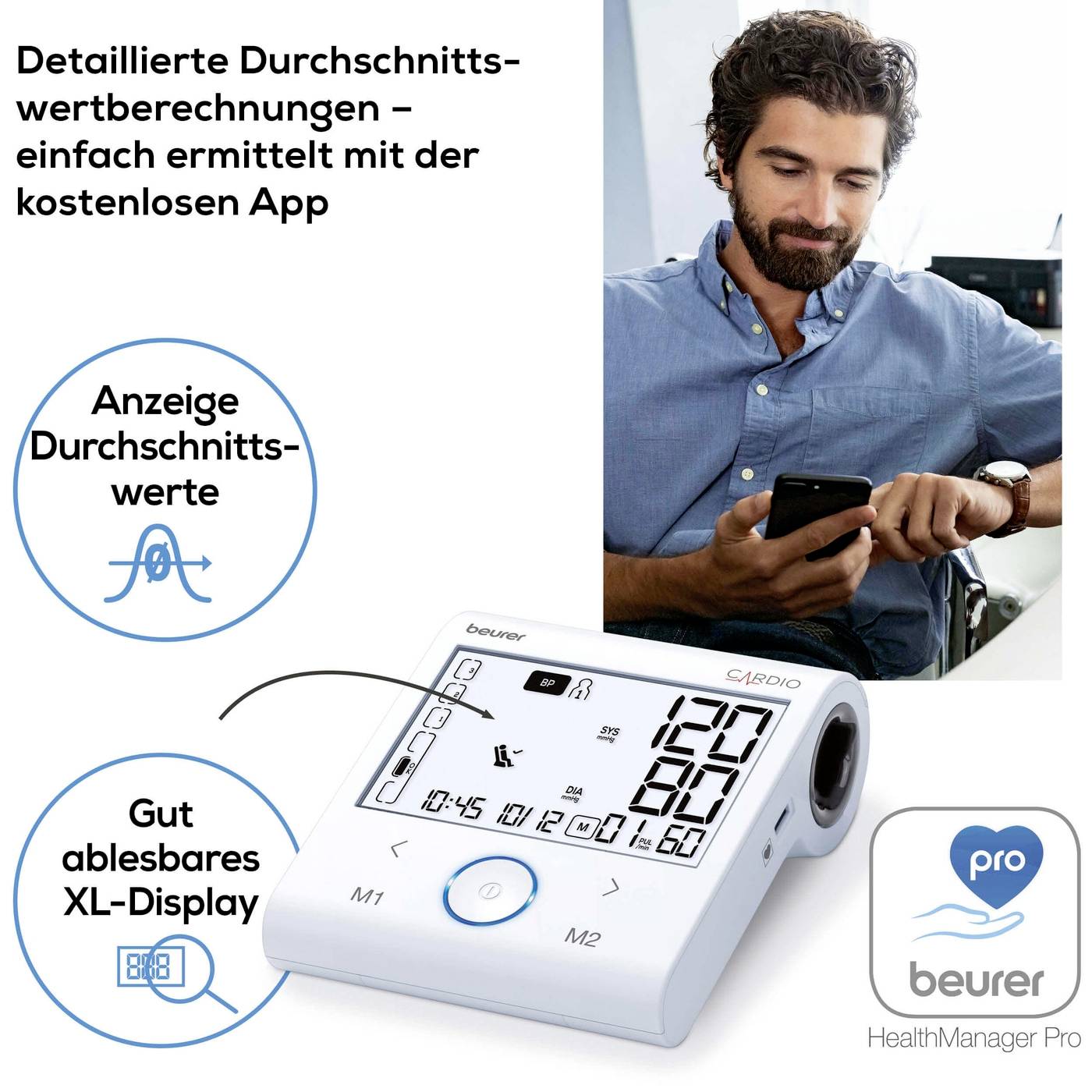 Beurer BM 96 Blutdruckmessgerät 65801