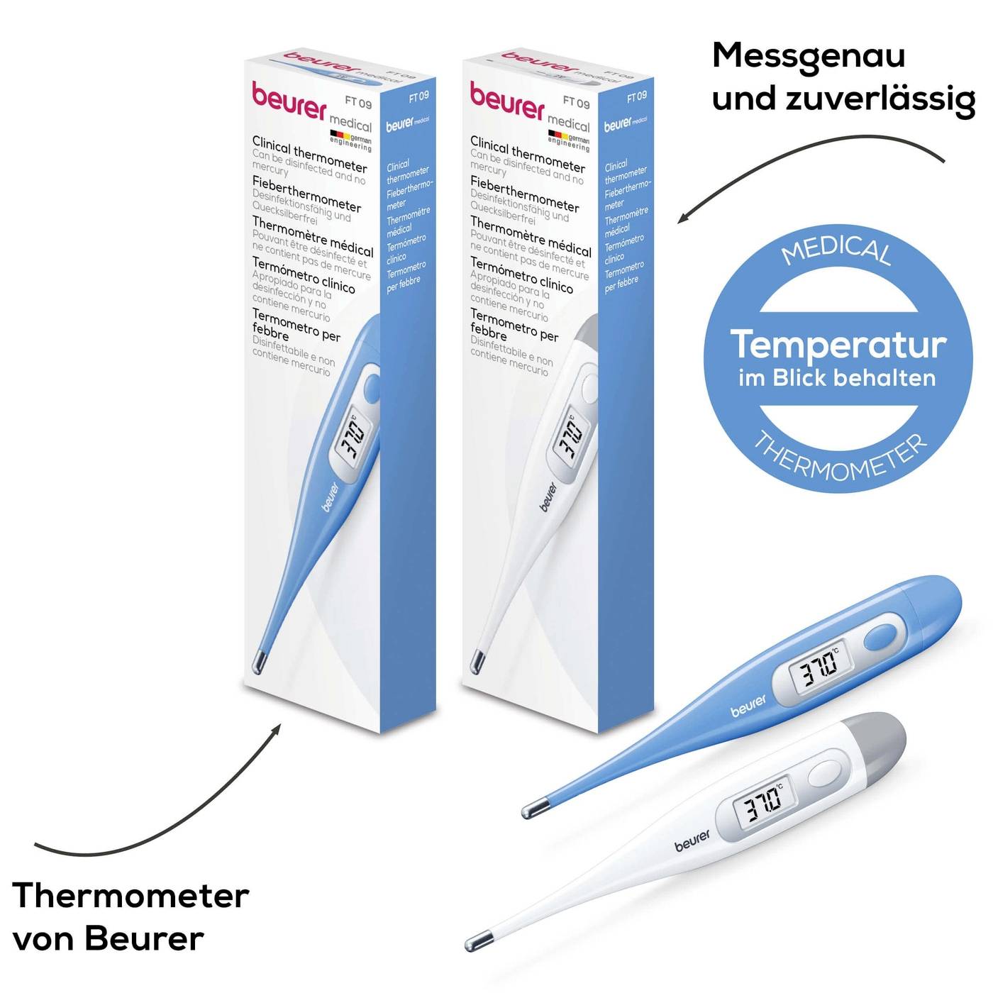Beurer FT 09/1 White Fieberthermometer