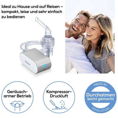Beurer IH 58 Inhalator Inhalator mit Inhalationsmaske, mit Mundstück ...