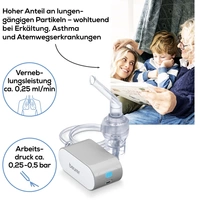 Beurer IH 58 Inhalator Inhalator mit Inhalationsmaske, mit Mundstück, mit Nasenstück Beurer IH 58 Inhalator Inhalator mit Inhalationsmaske, mit Mundstück, mit Nasenstück