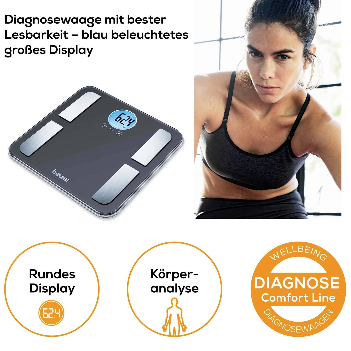 Beurer BF 195 Körperanalysewaage digital Wägebereich (max.)=180kg